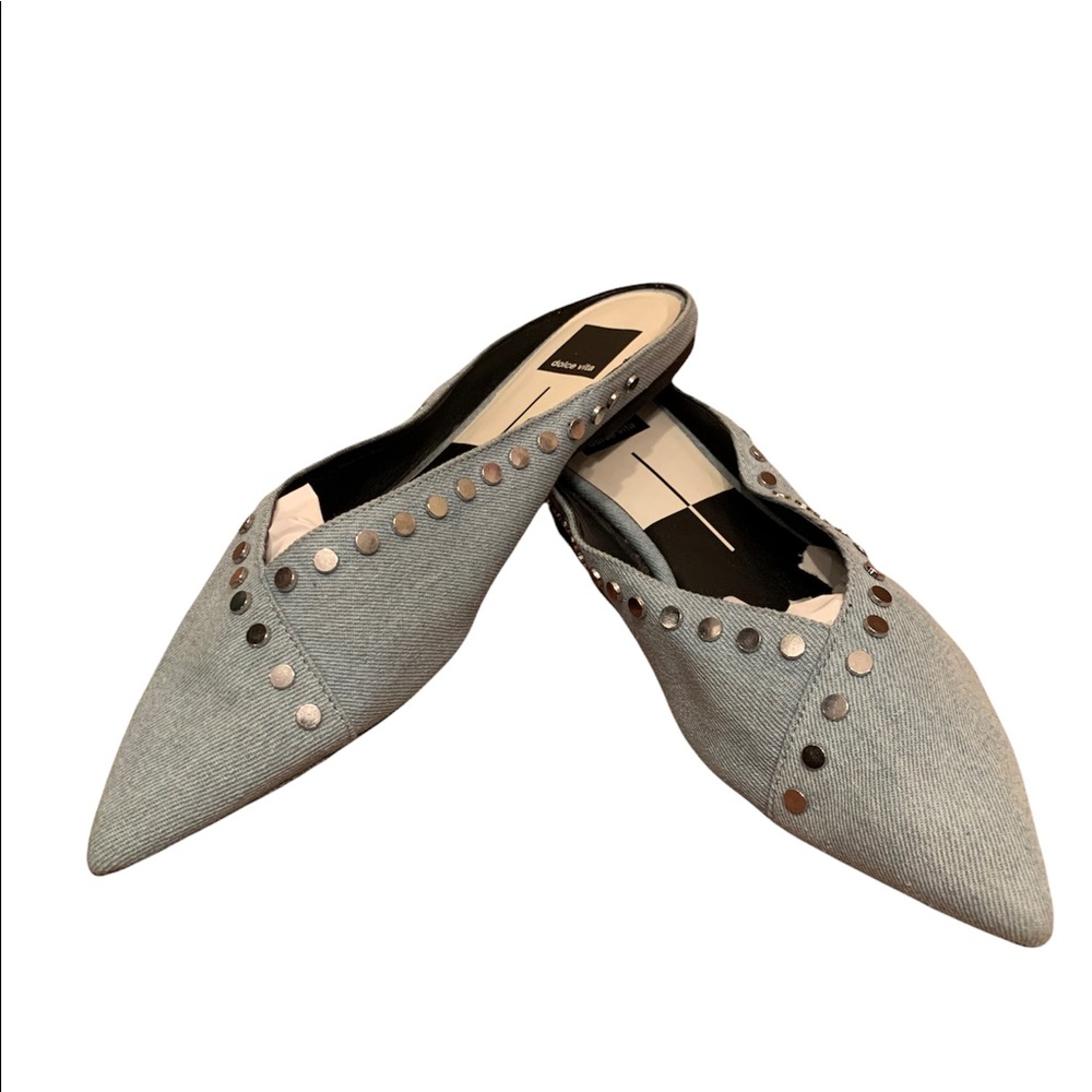 Dolce Vita Light Blue Denim Ramsay Mule Size 9